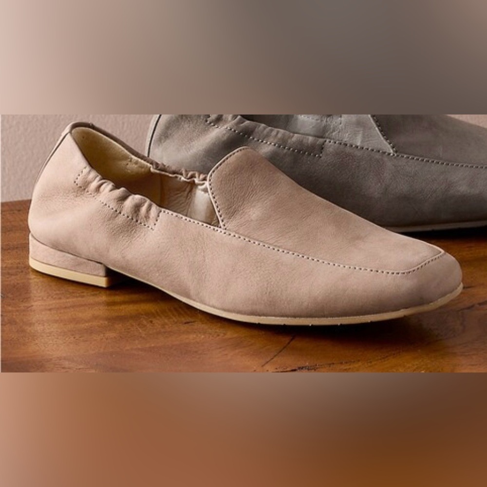 Brand New Eileen Fisher Sim Tumbled Nubuck Tan Women’s 7 Loafer